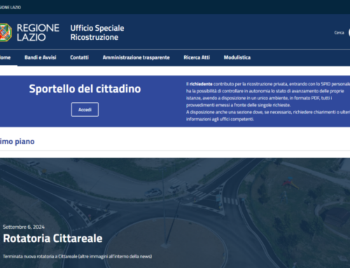 Modalità di accesso Ufficio Speciale Ricostruzione Lazio